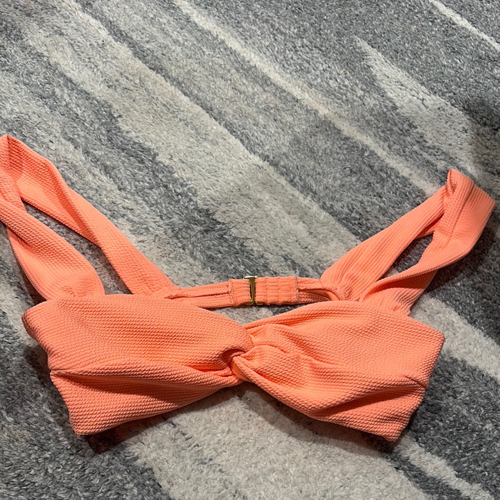 Coral Twist Front Bikini Top